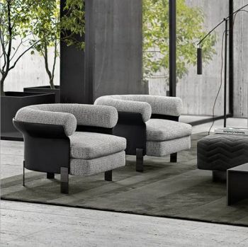 Modern Fabric Lounge Leisure Armchairs Living Room Bedroom Single Sofa - Guangzhou Owin Furniture Co., Ltd. - China