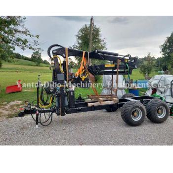 CE Forest Remote Control ATV Timber Trailer with Grapple Crane - Yantai Dibo Machinery Equipment Co., Ltd - China