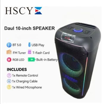 Professional dual 10 Inch 120W Big Wireless Bluetooth Portable Trolley HiFi Party Box Speaker - Guangzhou Yuzhiguo Electronics Co., Ltd. - China