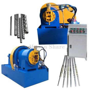 Carbon Steel Pipe Threading Machine Tube Roll Forming Stair Handrail 1Y MOQ100 - Henan Share M&E Equipment Co., Ltd - China
