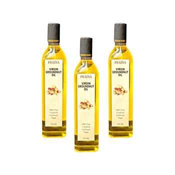 Gourmet Cooking Oils Pure Groundnut Oil 750ml Potentially Reducing Dryness And Promoting A Healthy Complexion - Prajna Oil - Malaysia