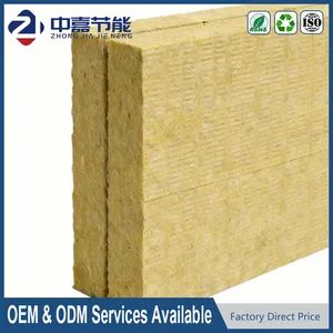 Wall Insulation Panels 50mm Thick Fire Resistant Eco-Friendly Rock Wool for Warehouse & Home Thermal & Soundproofing - Guangdong Zhongjia Energy Saving Technology Co., Ltd - China