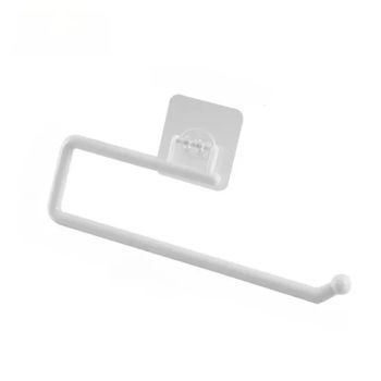 Plastic Kitchen Paper Roll Holder Towel Hanger Rack Bar Cabinet Rag Hanging Holder Bathroom Organizer Shelf Toilet Paper Holders - Yangjiang Jinqi Household Products Co., Ltd. - China