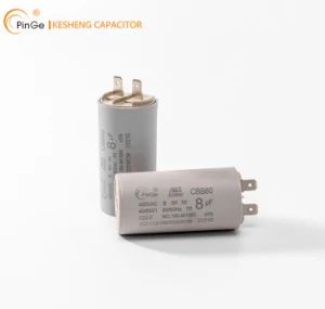 Ks Pinge Factory AC Motor Capacitor Cbb60 Washing Machine Capacitor - KESHENG FILM-CAP - China