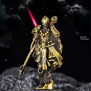 Creative Monkey King Wukong Style Alloy Windproof Lighter Home Decoration - Yiwu Haidong Smoking Set Firm - China