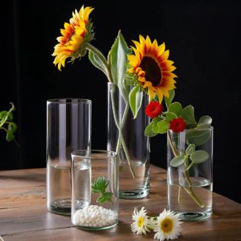 Stylish Eco-Friendly Borosilicate Glass Vases for Home Decor Sets 1-3PCS Shape Round Origin China Folded Unfolded Style - Tianjin Jiaming Technology Co., Ltd. - China