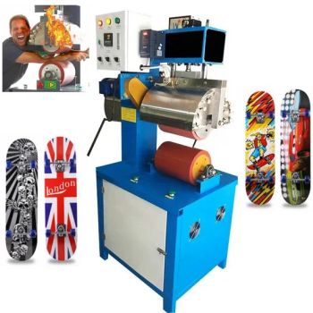 Skateboard Heat Transfer Printing Machine Skateboard Automatic Skateboard Heat Transfer Printing Silicone Roller Wooden Skateboard Film Heat Transfer Machine - Jilin Lu'an Technology Co., Ltd. - China
