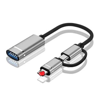 USB Type C to Lightning Adapter Supports Digital Cameras USB Flash Drives Keyboards Mice Gamepads Microphones Mixers Sound Cards Electronic Drums - Shenzhen Jintongtai Plastic Electronics Co., Ltd. - China