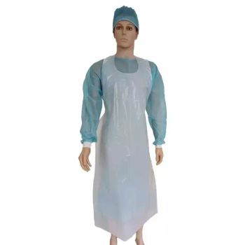 Disposable Waterproof White 0.20mm Kitchen PE Plastic Aprons - Suzhou Sinomed Co., Ltd. - China