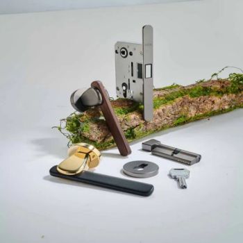 Premium Brushed Aluminum Door Handle for Security Gates Shape Tubular Lock With Lock Trademark Zeke Color Solid Wood Accessories - Chongqing Zejiahui Home Furnishings Co., Ltd - China