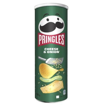 Pringles Cheese and Onion Flavor Potato Chips - 165g Can for Snacking Delight - Exigentelaxia Unipessoal Lda - Portugal