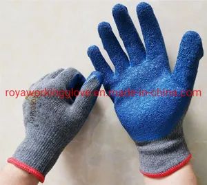 10g Latex Coated Gloves /Economic Gloves/ Industrial Working Gloves /Safety Work Gloves/Hand Work Gloves - Gaomi Roya Safety Products Co., Ltd. - China