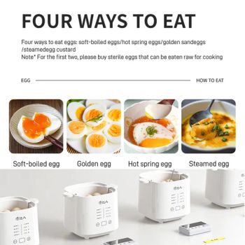 Ceramic 4-Egg Cooker and Poacher for Perfectly Steamed Eggs - Guangdong Tianjun Intelligent Technology Co., Ltd. - China