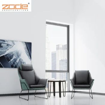Modern Italian Leather Lounge Sofa Chair for Living Room MOQ 1 Set Rotary Fixed Style Modern Condition New Trademark ZODE - Foshan Zode Furniture Co., Ltd. - China