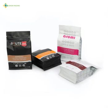 Coffee Packaging Mylar Bags Flat Bottom Pouch with Zipper Factory - Yishui Union Packing Products Co., Ltd. - China