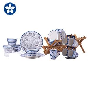 Elegant Blue Nordic Ceramic Dinner Sets Luxury New Bone China Dinner Sets - Hunan Huihong Economic Trading Co., Ltd. - China