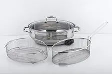 Oval SUS 304 Ss Eelectri Oval Roaster Skillet Style Non-Stick HS Code 73211290 Type Cooking Sets Trademark Linkmath Model NO. - Linkmath Electrical Appliances Co., Ltd - China