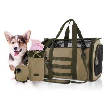 420d PU Nylon 210d Polyester Lining Pet Carrier 1Y LFGB FDA BSCI MOQ100 - Everich Commerce Group Limited - China