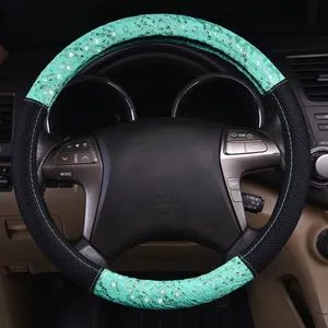 Lace and Spacer Mesh Steering Wheel Covers Size S Brand Pengzhan Model NO. cswc001 Specification SML Trademark Pengzhan HS Code - Ningbo Pengzhan AUTO Accessories Co., Ltd. - China