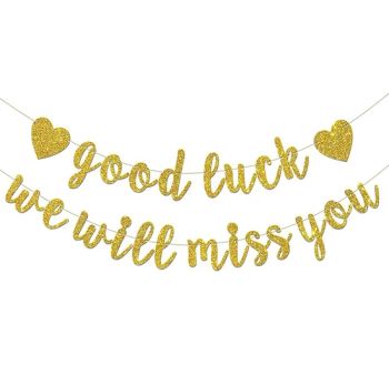 Retirement Farewell Party Flag Banners, We Will Miss You Good Luck Banners - Quanzhou Hengze Supply Chain Management Co., Ltd. - China