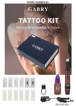 GABRY Permanent Makeup Machine Kit OEM Tattoo Pen 1Y MOQ100 Trademark GABRY Origin Tattoo Kit Package Tattoo Pen Specification set/box/kit - Qianlingke International Trade Development (Guangzhou) Co., Ltd. - China
