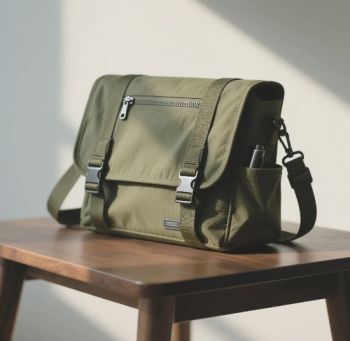 Versatile Men's Crossbody Bag Practical Green Color Messenger Bag - Guangzhou Victory Leather Factory - China