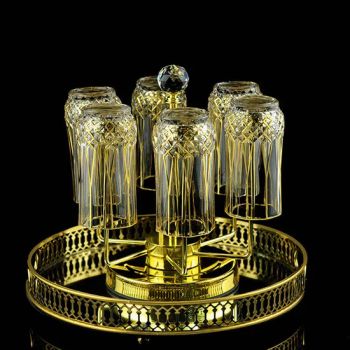 Wholesale Quality Gold Trim 350ml Highball Water Juice Glass Cup Luxury Gold Line Wine Glass for Home Drinking Modern Clear Design - Wuhan Xinhuahang Household Goods Co., Ltd. - China