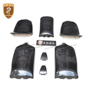 7 PCS Forged Carbon Fiber Car Back Seats Cover Trim for Tesla Model X - Guangzhou CSS Auto Accessones Co.,Ltd - China