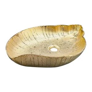 Wholesale Modern Gold Ceramic Sink Basin Luxury Countertop Porcelain for Bathroom Cheap Luxury Toilet Tanks - Chaozhou Shunjia Ceramic Co., Ltd. - China