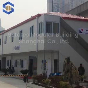 Standardized Dimensions Prefabricated Construction for Temporary Material Warehouses in Campsites - 9States Modular Building Shanghai Co.,Ltd. - China