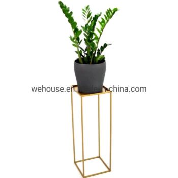 Metal Flower Floor Vase Column Rectangular Flower Display Rack Stand Geometric Centerpieces Vase - We House Hardware Product Co. Ltd - China