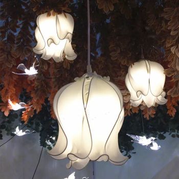Wholeale Wedding Chandelier Ceiling Decorative Lamp 10 Head Lily Hanging Lights - Market Union Co. Ltd. - China