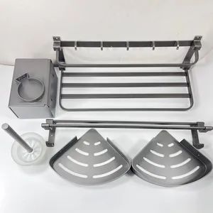 Wall Mounted Space Aluminium Extrusion Bathroom Towel Racks - Shanghai Interwell Industrial Co., Ltd. - China