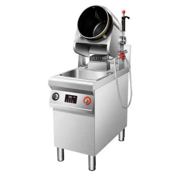 Natural Gas Lp Gas Automatic Cooking Kitchen Machines Full-Non Stick Wok Surface Built-in Water Gun Easy Cleaning - Guangzhou Tianyin Industrial Co., Ltd. - China