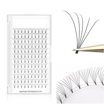 Premade False Fan Lashes Fake Eyelashes Extension Qingdao Cheap Faux Volume 3D Mink Cluster Eyelash - ESHA CO., LIMITED. - China
