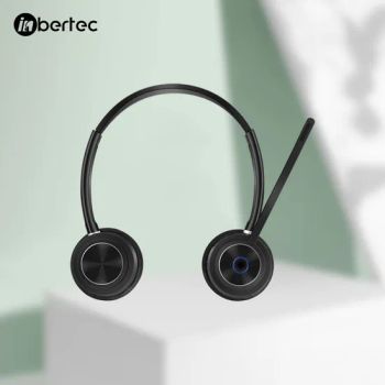 Noise-Cancelling Contact Center Bluetooth Wireless Headset with Multifunctional Buttons - Xiamen Inbertec Electronic Technology Co., Ltd - China