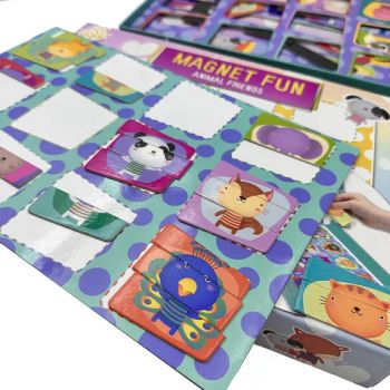 Wholesale Magnet Board Game Early Learning Magnetic Animal Puzzle Board Games Playing Cards Children Card Games - Taizhou Melon Toys Co., Ltd - China