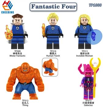 Super Heroes Fantastic Four Plastic Minifigures Building Block Kids Educational Toy (TP1039) - Guangzhou Chengyi Toys Co., Limited - China