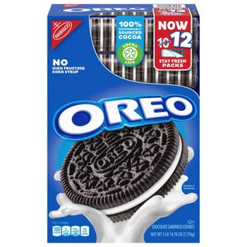 OREO Chocolate Sandwich Cookies (62.76 oz., 12 pk.) Brand Name Oreo Filling Type Vanilla Form Sandwich Cookie Texture Crisp Chocolate Wafers - Smart Agri GmbH - Germany