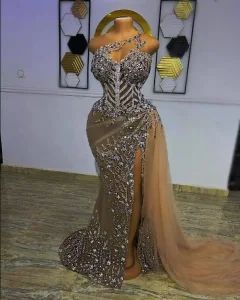 Lace Evening Dresses Beaded Sexy One Shoulder Party Prom Evening Z401 - Suzhou Leader Apparel Co., Ltd. - China