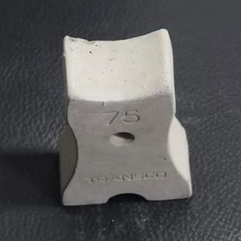 75mm Concrete Cover Blocks, 75mm(L) Color Grey Weight 120g Design Solid Size 75mm(L) Material Concrete Usage/Application. - Trans Emirates Fibre Concrete Industries - India