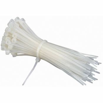 Nylon Cable Ties Color White Length 100mm Style Cable Tyle Pack Size 1000 piece Usage/Application Wiring Design Feature - J D Enterprises - India