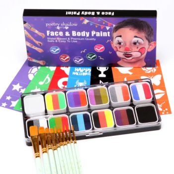 12Color Plastic Art Paints NJ-007 OEM 1218243648 1Y MOQ100 City Jinhua Origin China Trademark SN Payment Term Tt Type Art Paints - Skylark Network Co., Ltd. - China