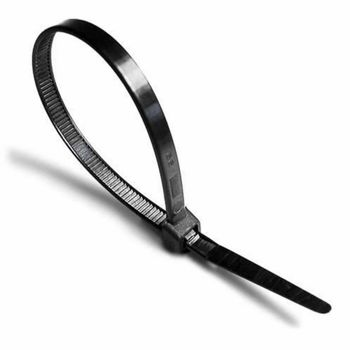 Nylon Cable Ties Color Black Length 100 mm Plastic Type HDPE Packaging Type Poly Packaging Tensile Strength 380-400 - Shree Parshavnath Electric Co. - India