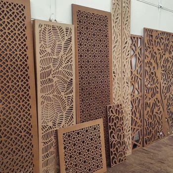 CNC 3D MDF Cutting Services Thickness 6mm To 18mm Symmetry Perfect Symmetry Material Mdf / Hdmr / Wpc Cut Accuracy - Furniculture India - India