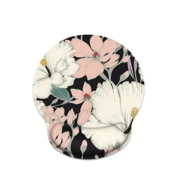 Wholesale PU Base Premium Ergonomic Pink Blossom Relief-Pain Mouse Pad Wrist Support - Dongguan Jiuzilong Industrial Co., Ltd. - China