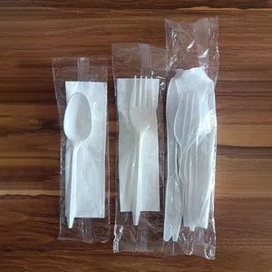 Disposable Plastic PP Light Weight White Black Small Knives Forks Spoons Cutlery Set for Dinner - Shandong Minsheng Plastic Products Co., Ltd - China