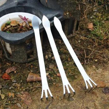 Stainless Steel Root Rake 3-Prong Loosen Soil Bonsai Tree Tools with Ergonomic Handle for Outdoor Garden Tools - Shine Peak Group (HK) Limited - China