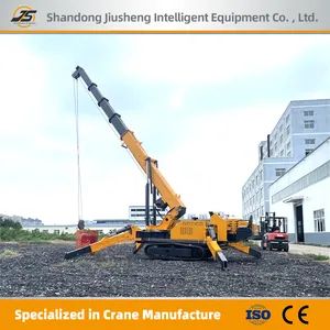 JS10.0 5T Spider Crane 360° 380V 15kW 20° Grade φ12mm80m 1Y Power 15kw Condition New Rope φ12mm*80m Warranty 1 Year HS Code 84264910 - Shandong Jiusheng Intelligent Equipment Co., Ltd - China