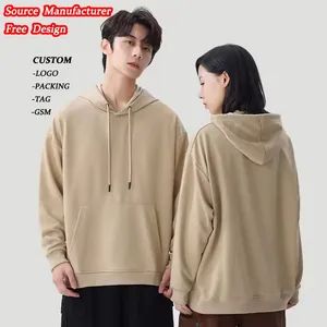 Factory Customisable 280GSM 100% Cotton Top Quality Thick Baggy Mens Hoodies&Sweatshirts - Yiwu Ouze Clothing Co., Ltd. - China